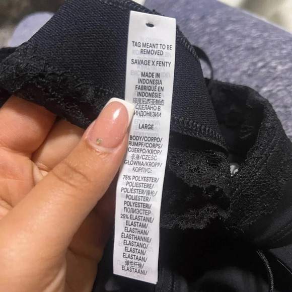 NWT SAVAGE X FENTY By RIHANNA Women’s Lace Race Sports Bra - Picture 10 of 11